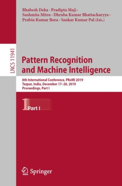 Book cover of: Pattern Recognition and Machine Intelligence. By: Bhabesh Deka