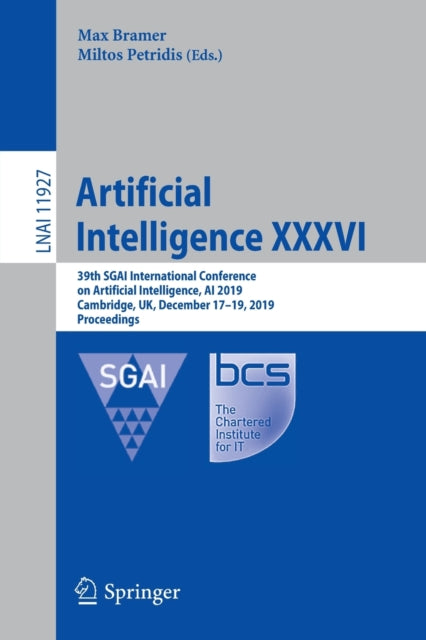 Book cover of: Artificial Intelligence XXXVI. By: Max Bramer