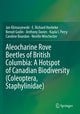 Book cover of: Aleocharine Rove Beetles of British Columbia: A Hotspot of Canadian Biodiversity (Coleoptera, Staphylinidae). By: Jan Klimaszewski