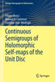 Book cover of: Continuous Semigroups of Holomorphic Self-maps of the Unit Disc. By: Filippo Bracci