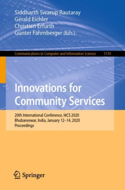 Book cover of: Innovations for Community Services. By: Siddharth Swarup Rautaray