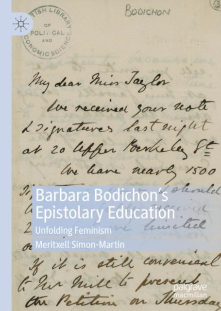 Book cover of: Barbara Bodichon’s Epistolary Education. By: Meritxell Simon-Martin