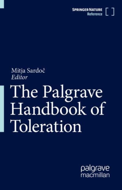 Book cover of: Palgrave Handbook of Toleration. By: Mitja Sardoč