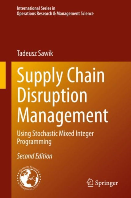 Book cover of: Supply Chain Disruption Management. By: Tadeusz Sawik