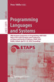 Book cover of: Programming Languages and Systems. By: Peter Müller