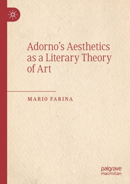 Book cover of: Adorno’s Aesthetics as a Literary Theory of Art. By: Mario Farina