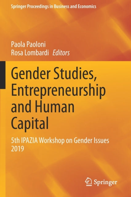 Book cover of: Gender Studies, Entrepreneurship and Human Capital. By: Paola Paoloni