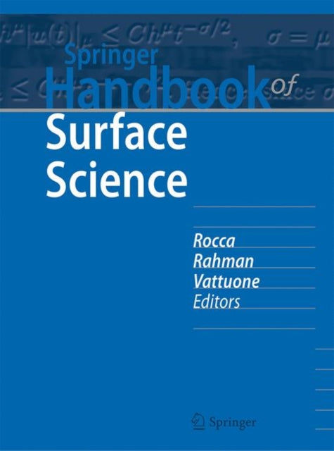 Book cover of: Springer Handbook of Surface Science. By: Mario Rocca
