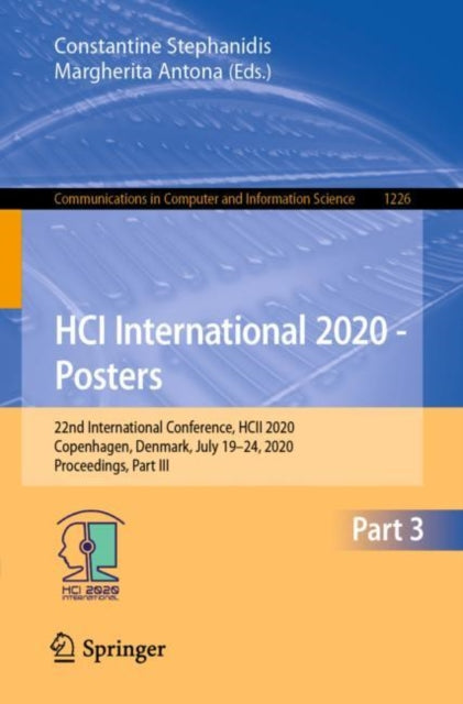 Book cover of: HCI International 2020 - Posters. By: Constantine Stephanidis