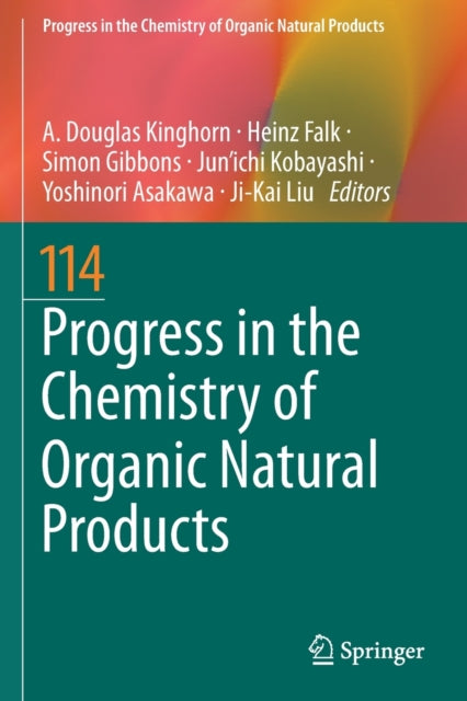 Book cover of: Progress in the Chemistry of Organic Natural Products 114. By: A. Douglas Kinghorn