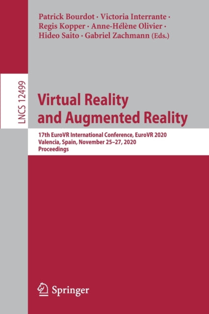 Book cover of: Virtual Reality and Augmented Reality. By: Patrick Bourdot
