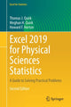 Book cover of: Excel 2019 for Physical Sciences Statistics. By: Thomas J. Quirk