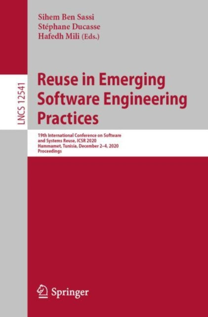 Book cover of: Reuse in Emerging Software Engineering Practices. By: Sihem Ben Sassi