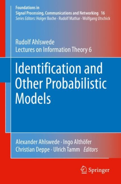 Book cover of: Identification and Other Probabilistic Models. By: Alexander Ahlswede