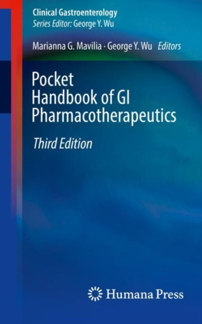 Book cover of: Pocket Handbook of GI Pharmacotherapeutics. By: Marianna G. Mavilia