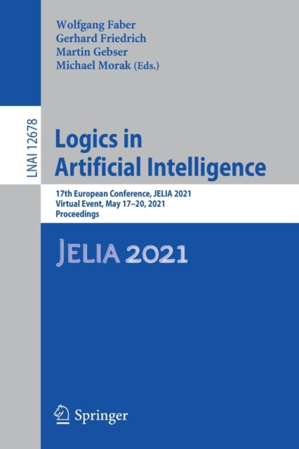 Book cover of: Logics in Artificial Intelligence. By: Wolfgang Faber