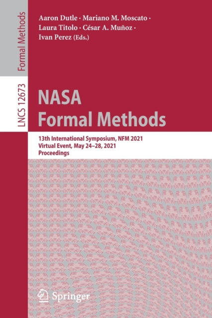Book cover of: NASA Formal Methods. By: Aaron Dutle