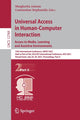 Book cover of: Universal Access in Human-Computer Interaction. Access to Media, Learning and Assistive Environments. By: Margherita Antona