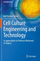Book cover of: Cell Culture Engineering and Technology. By: Ralf Pörtner