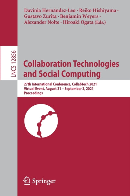 Book cover of: Collaboration Technologies and Social Computing. By: Davinia Hernandez-Leo