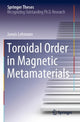 Book cover of: Toroidal Order in Magnetic Metamaterials. By: Jannis Lehmann