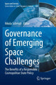 Book cover of: Governance of Emerging Space Challenges. By: Nikola Schmidt