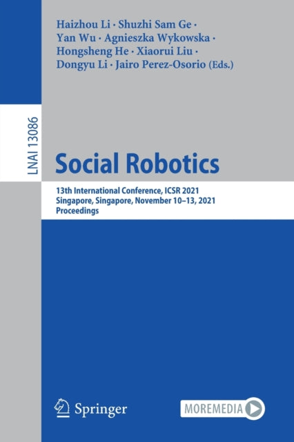Book cover of: Social Robotics. By: Haizhou Li