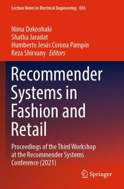 Book cover of: Recommender Systems in Fashion and Retail. By: Nima Dokoohaki