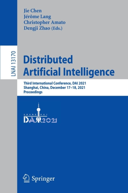 Book cover of: Distributed Artificial Intelligence. By: Dengji Zhao