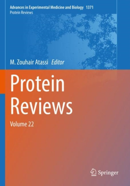 Book cover of: Protein Reviews. By: M. Zouhair Atassi