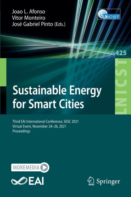 Book cover of: Sustainable Energy for Smart Cities. By: João L. Afonso