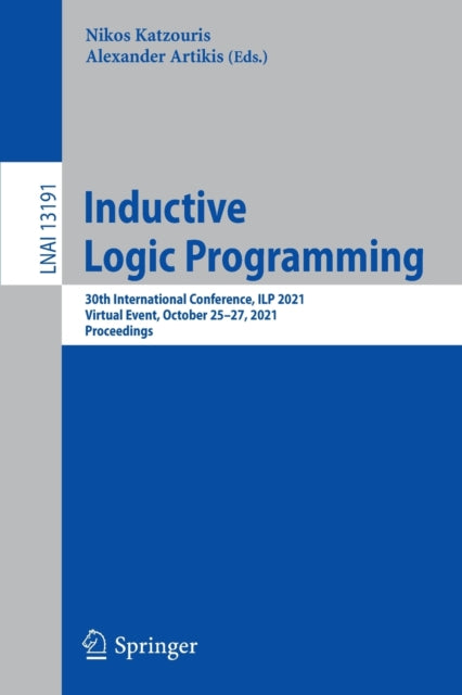 Book cover of: Inductive Logic Programming. By: Nikos Katzouris