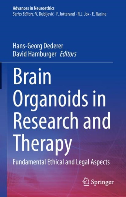 Book cover of: Brain Organoids in Research and Therapy. By: Hans-Georg Dederer