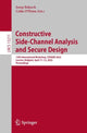 Book cover of: Constructive Side-Channel Analysis and Secure Design. By: Josep Balasch