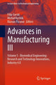 Book cover of: Advances in Manufacturing III. By: Filip Gorski