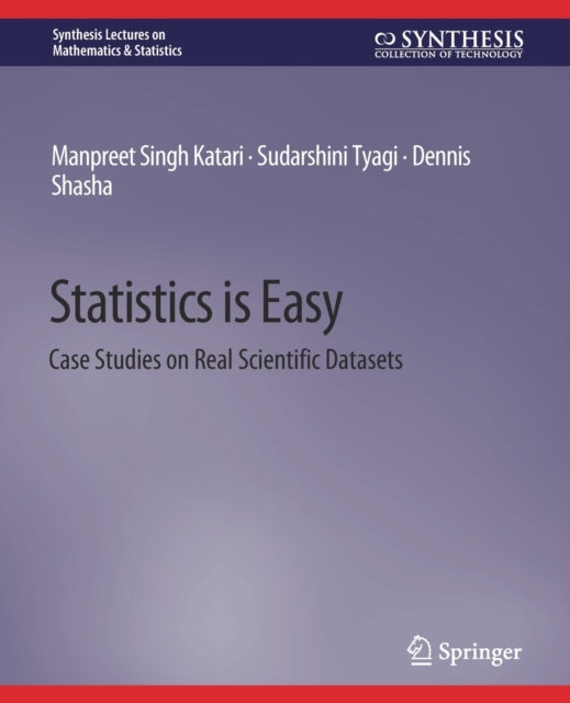Book cover of: Statistics is Easy. By: Manpreet Singh Katari