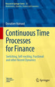 Book cover of: Continuous Time Processes for Finance. By: Donatien Hainaut