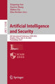 Book cover of: Artificial Intelligence and Security. By: Xingming Sun