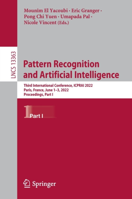 Book cover of: Pattern Recognition and Artificial Intelligence. By: Mounîm El Yacoubi