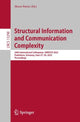 Book cover of: Structural Information and Communication Complexity. By: Parter Merav