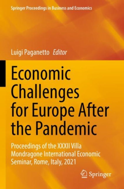 Book cover of: Economic Challenges for Europe After the Pandemic. By: Luigi Paganetto