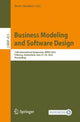 Book cover of: Business Modeling and Software Design. By: Boris Shishkov