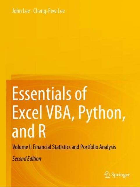 Book cover of: Essentials of Excel VBA, Python, and R. By: John Lee