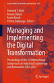Book cover of: Managing and Implementing the Digital Transformation. By: Dominik T. Matt