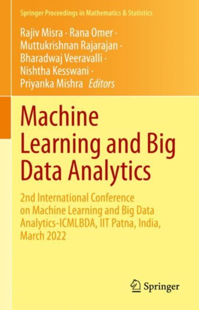 Book cover of: Machine Learning and Big Data Analytics. By: Rajiv Misra