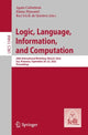 Book cover of: Logic, Language, Information, and Computation. By: Agata Ciabattoni