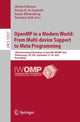 Book cover of: OpenMP in a Modern World: From Multi-device Support to Meta Programming. By: Michael Klemm