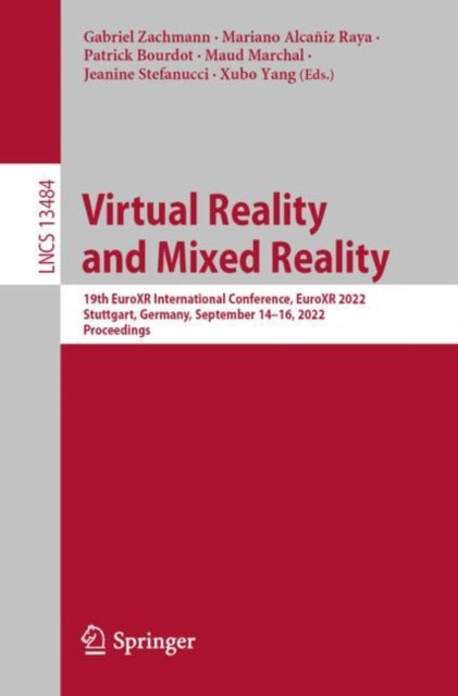Book cover of: Virtual Reality and Mixed Reality. By: Gabriel Zachmann