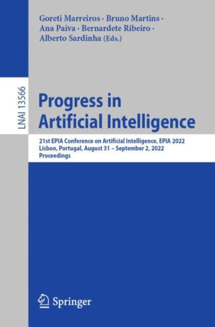 Book cover of: Progress in Artificial Intelligence. By: Goreti Marreiros