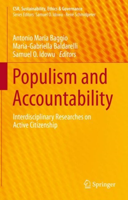 Book cover of: Populism and Accountability. By: Antonio Maria Baggio